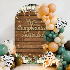 Aperturee - Feliz Cumpleanos Mama Mothers Day Arch Backdrop