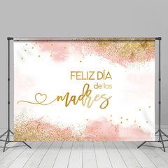 Aperturee - Feliz Dia De Madre Pink Gold Mothers Day Backdrop