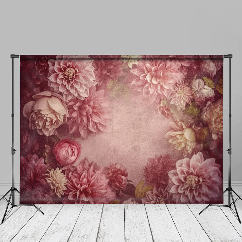 Aperturee - Fine Art Floral Dusty Pink Abstract Photo Backdrop