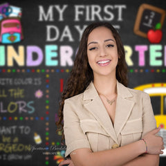 Aperturee - First Day Of Kindergarten Back To School Backdrop