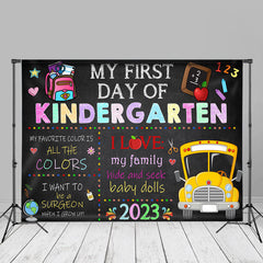 Aperturee - First Day Of Kindergarten Back To School Backdrop