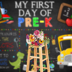 Aperturee - First Day Of Pre-K Back To School Photo Backdrop