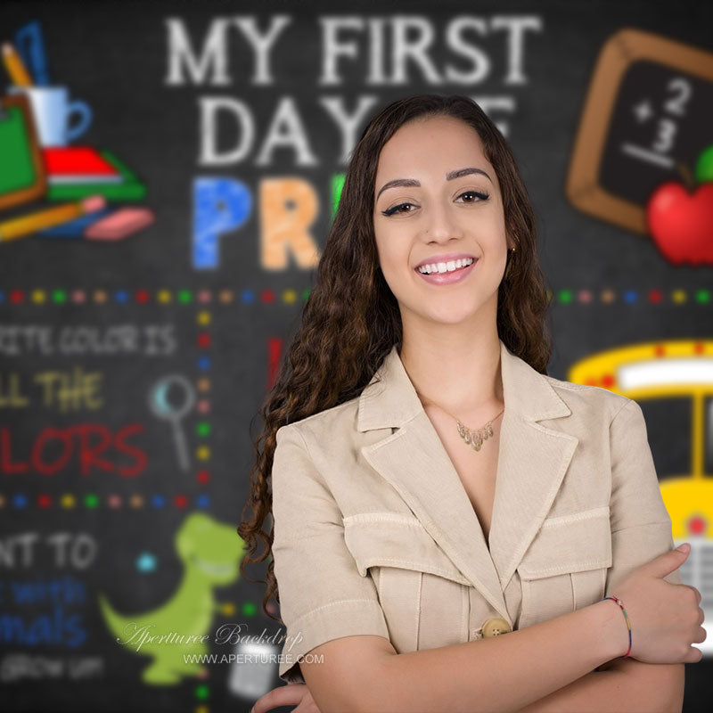 Aperturee - First Day Of Pre-K Back To School Photo Backdrop