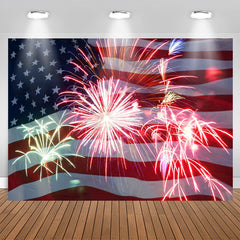 Aperturee - Flag Of The US Bright Happy Birthday Party Backdrop