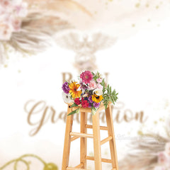 Aperturee - Floral Boho Elegant Nurse Grad Photo Backdrop