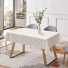 Aperturee - Floral Cozy Rustic Pattern Rectangle Tablecloth