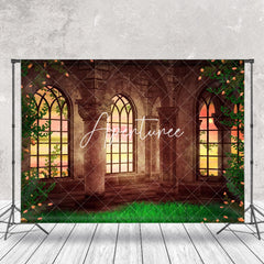 Aperturee - Floral Meadow Door And Window Backdrop For Photo