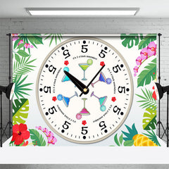 Aperturee - Floral Plant Its 5 Oclock Somewhere Party Backdrop