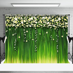 Aperturee - Floral Spring Greenery Photography Studio Backdrop