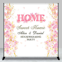 Aperturee - Floral Sweet Home Custom Housewarming Party Bakdrop