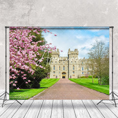 Aperturee - Floral Trees Windsor Castle Spring Photo Backdrop