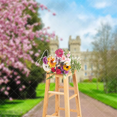 Aperturee - Floral Trees Windsor Castle Spring Photo Backdrop