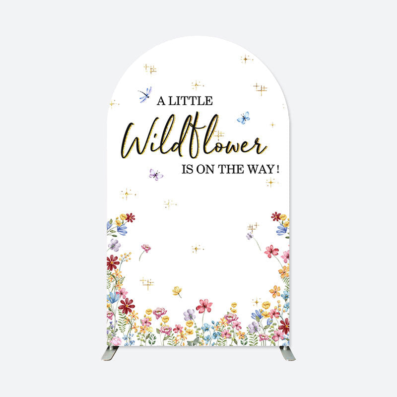 Aperturee - Floral Wildflower Baby Shower Party Arch Backdrop