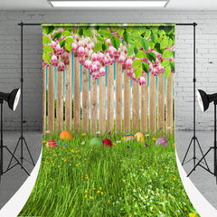 Aperturee - Floral Wooden Fence Weed Photography Sweep Backdrop