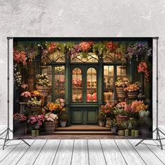 Aperturee - Flower Shop Store Plants Window Spring Backdrop