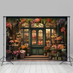 Aperturee - Flower Shop Store Plants Window Spring Backdrop