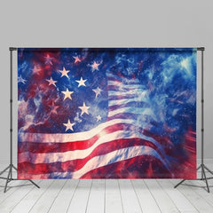 Aperturee - Fluttering American Flag Independence Day Backdrop