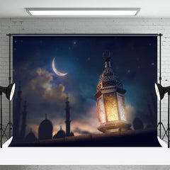 Aperturee - Foggy Night Lantern Ramadan Rubarak Backdrop