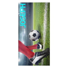 Aperturee - Football Arena Theme Boy Gift Custom Beach Towel