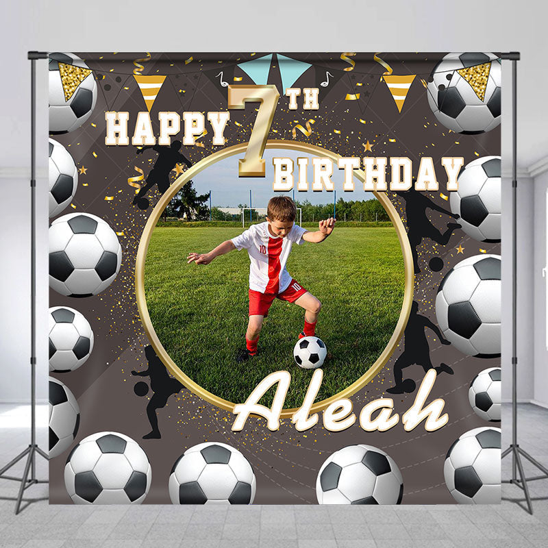 Aperturee - Football Club Sports Custom Photo Boy Birthday Backdrop