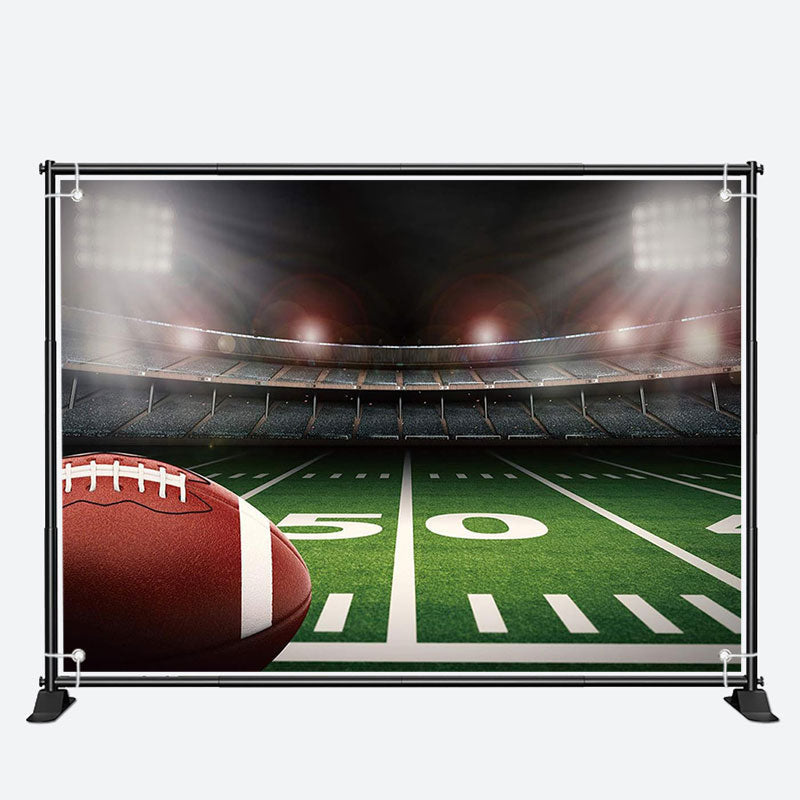 Aperturee - Football Field Site Spotlight Sports Party Backdrop