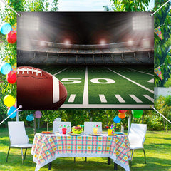 Aperturee - Football Field Site Spotlight Sports Party Backdrop