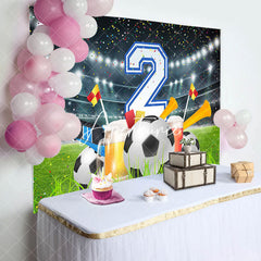 Aperturee - Football Field Stands Lawn 2nd Birthday Backdrop