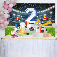 Aperturee - Football Field Stands Lawn 2nd Birthday Backdrop