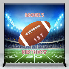 Aperturee - Football Large Court Custom 1st Birthday Backdrop