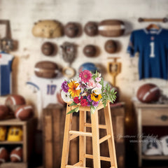 Aperturee - Football Sport Birthday Photo Backdrop For Boys