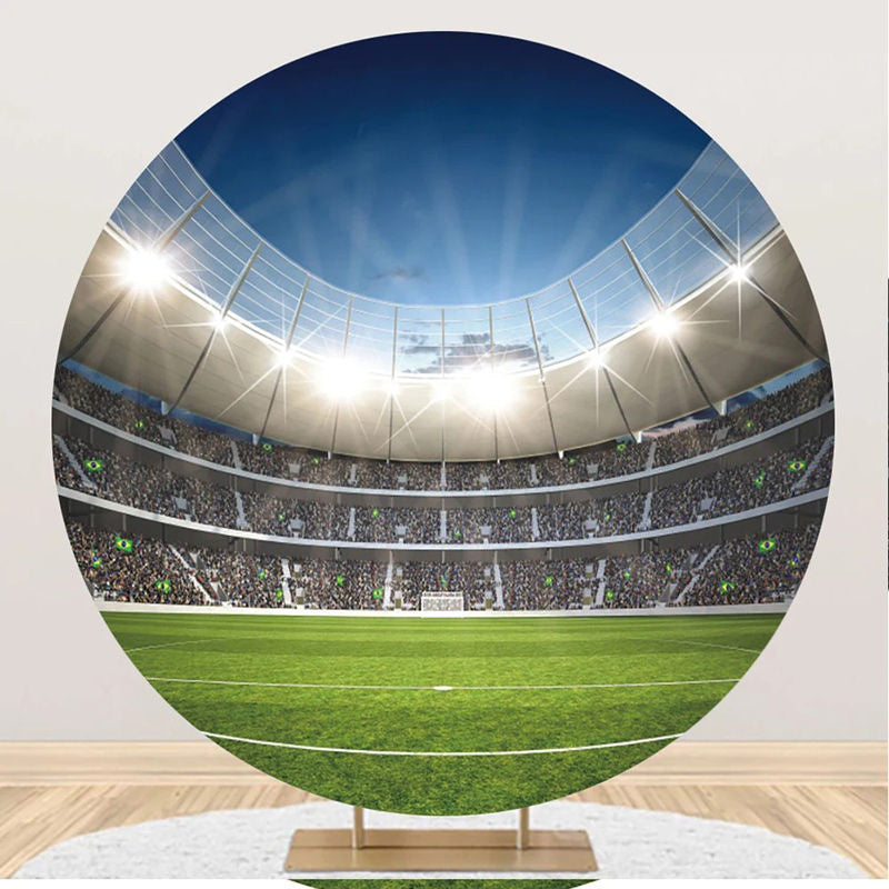 Aperturee - Football Stadium Audience Fan Lights Round Backdrop