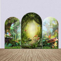 Aperturee - Forest Animal Plants Fairytale Arch Backdrop Kit