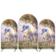 Aperturee Forest Unicorn Theme Birthday Party Arch Backdrop Kit