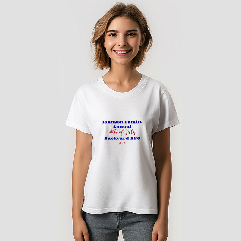 Aperturee - Fourth of July Family Reunion BBQ Custom T-Shirt