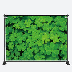 Aperturee - Fresh Green Clovers Plant St Patricks Day Backdrop