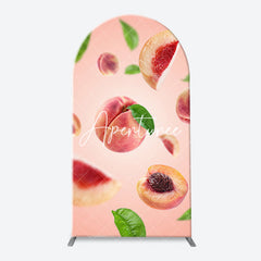 Aperturee - Fresh Peaches Patterns Birthday Arch Backdrop Kit