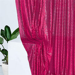 Aperturee - Fucasia Sequin Photo Booth Backdrop Curtain For Photo