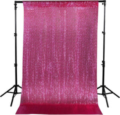 Aperturee - Fucasia Sequin Photo Booth Backdrop Curtain For Photo