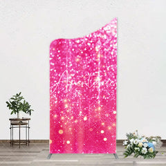 Aperturee - Fuchsia Sparkling Boho Arch Women Birthday Backdrop