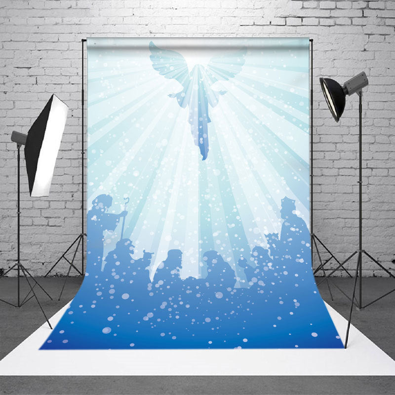 Aperturee - Funeral Heaven Angel Wing Prayer Holy Light Backdrop