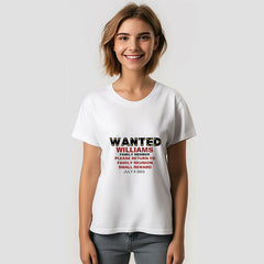 Aperturee - Funny Wanted Custom Name Family Reunion T-Shirt