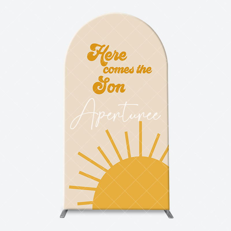 Aperturee - Galaxy Boho Sunrise Baby Shower Arch Backdrop Kit