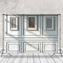 Aperturee - Gallery White Art Retro Wall Backdrop For Photography