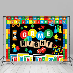 Aperturee - Game Night Colorful Blocks And Uno Dance Backdrop