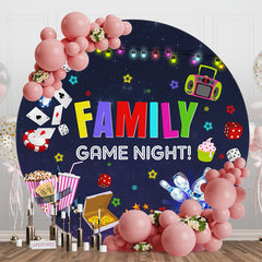 Aperturee - Game Night Star Light Round Dance Party Backdrop