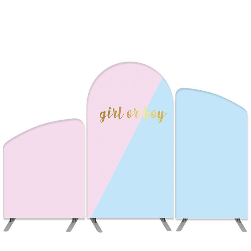 Aperturee Gender Reveal Theme Pink Blue She Or He Arch Backdrop Kit