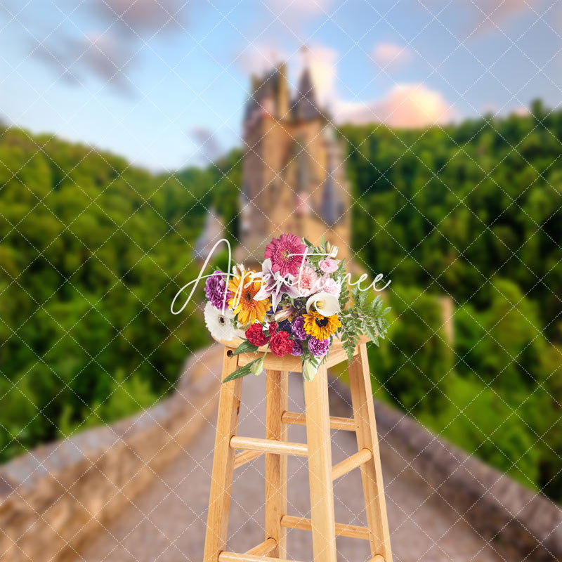 Aperturee - German Burg Eltz Forest Spring Backdrop For Photo