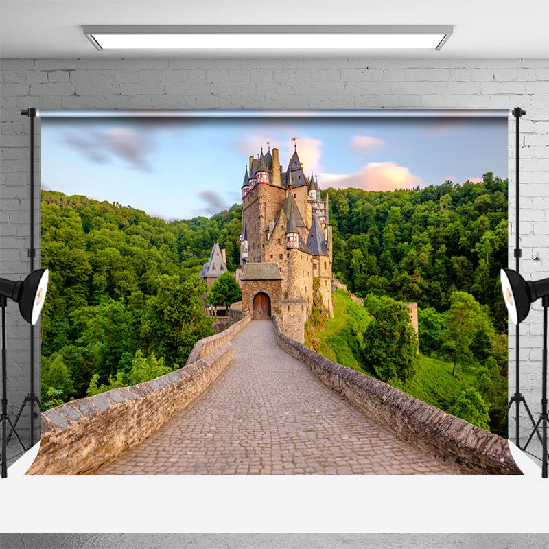 Aperturee - German Burg Eltz Forest Spring Backdrop For Photo