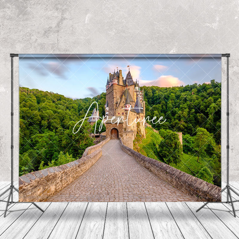 Aperturee - German Burg Eltz Forest Spring Backdrop For Photo