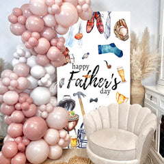 Aperturee - Gifts White Fathers Day Rectangular Arch Backdrop